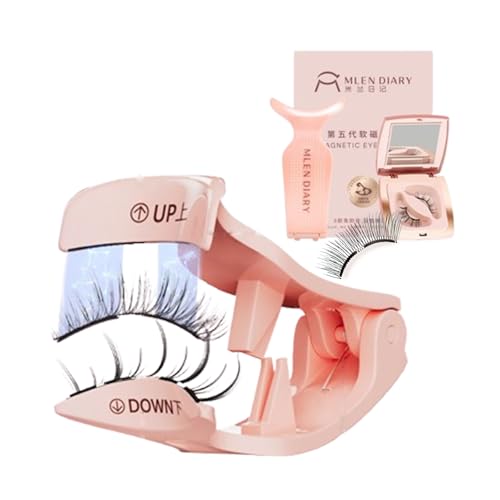 MLEN DIARY マグネット つけまつげ マグネット式 つけまつげ 磁気つけまつ毛 長持ち クリップ付き 収納ボックス付き 磁気まつげ 接着剤不要つけまつげ 防水 快適 再利用可能 女性 初心者(悪魔)