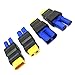 Xingkang XT60 to EC5 Male Female Adapter, XT60 to Male Female EC5 Connector Adapter No Wires RC LiPo Battery Connectors