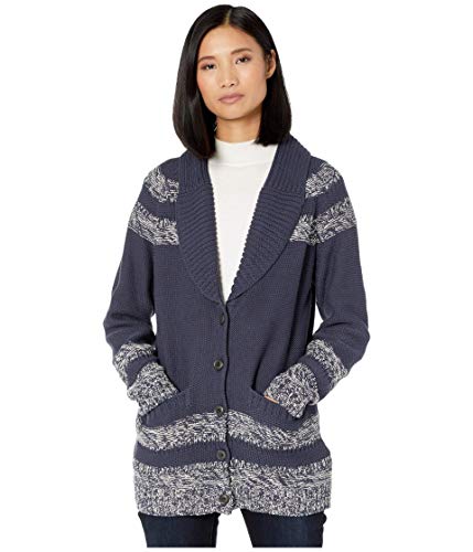 Pendleton Women's Diamond Cardigan Sweater, Mood Indigo/Ivory, X-Large