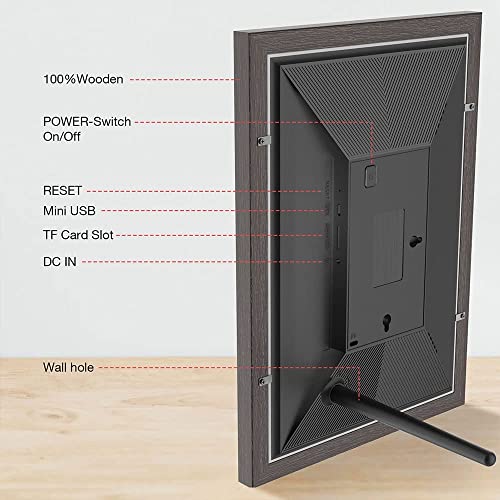 15.6 Inch 32Gb Storage Wifi Digital Photo Frame 1920*1080 Ips Fhd Smart Digital Picture Frame, Wall Mountable, Auto-Rotate, Ios And Android，Simple Setup To Share Photos Or Video, Gifts For Loved One #TOP5