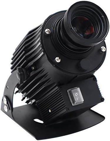 WAJECT 40W Outdoor LED Logo GOBO Projector IP65 Waterproof with Manual Zoom Including Free Custom Glass GOBO to Project Image for Warning Sign Company Store Wedding Advertising Outdoor