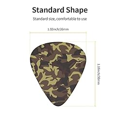 Médiators Guitare 12-Pack Motif Camouflage Médiators Pour Guitare Électrique Guitare Acoustique Diverses Guitares - Les Beatles, Paul McCartney, John Lennon, RIngo Starr, George Harrison Médiators Guitare 12-Pack Motif Camouflage Médiators Pour Guitare Électrique Guitare Acoustique Diverses Guitares – Image 3
