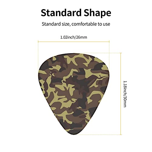 Médiators Guitare 12-Pack Motif Camouflage Médiators Pour Guitare Électrique Guitare Acoustique Diverses Guitares - Les Beatles, Paul McCartney, John Lennon, RIngo Starr, George Harrison Médiators Guitare 12-Pack Motif Camouflage Médiators Pour Guitare Électrique Guitare Acoustique Diverses Guitares – Image 4