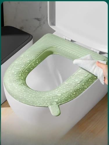 3 x WC-Sitzbezug, WC-Sitzwärmer, verlängerter WC-Sitzbezug, gepolstertes WC-Sitzkissen, waschbarer oder tragbarer WC-Deckel-Tankbezug