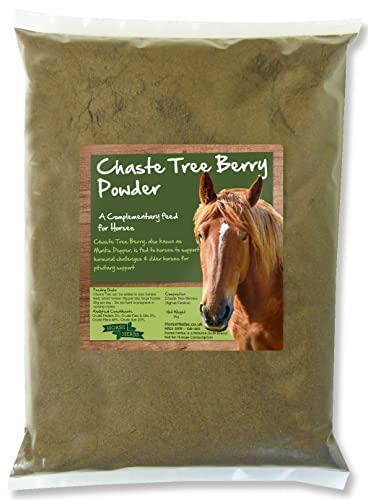 Horse Herbs Chaste Tree Berry Powder 1kg Bag | Agnus Castus, Natural Supplement for Horses, Equine, Pony