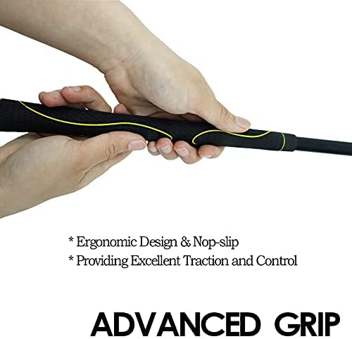 AXKAL Golf Swing Trainer Training Aid Warm-Up Strength Speed Stick Tempo Ball Practice Tool 40 48 Inch, Golf Club Equipment Aids On-Course Accessory Grip Strength Outdoor