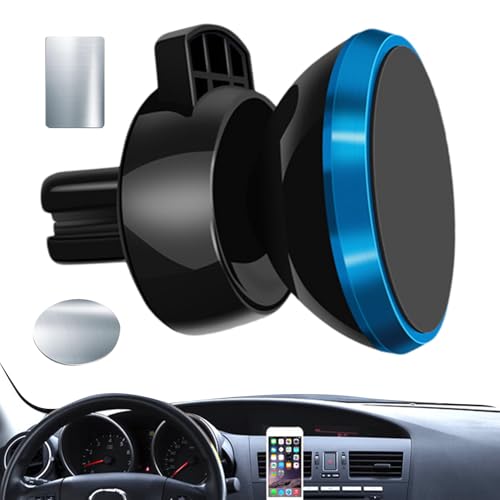 Supporto magnetico per telefono girevole a 360° supporto per smartphone accessorio per da auto per cellulare a mani libere sul cruscotto sicuro per tutti i telefoni