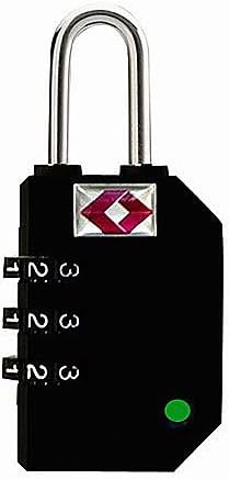Lewis N. Clark TSA Indicator ? 3 Dial Combination Lock, Black