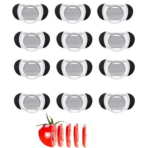 12-Pack Stainless Steel Tomato Slicer with 10 Blades