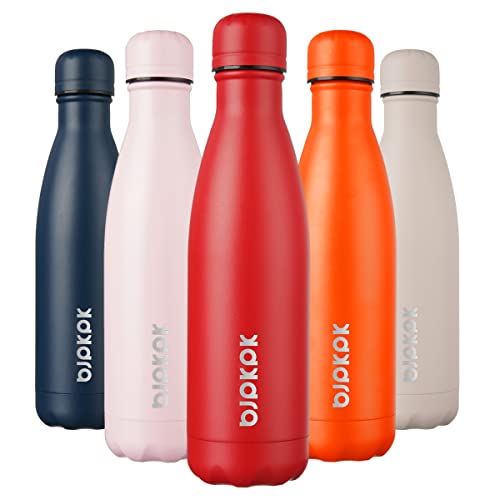 Image of BJPKPK 17 oz Insulated Water Bottle, Stainless Steel Flask, Leak Proof