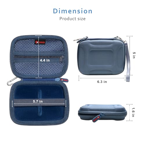 Image of XANAD 2-in-1 Hard Case for Samsung T7 /T7 Shield /T7 Touch /T9 /T5 SSD, Blue