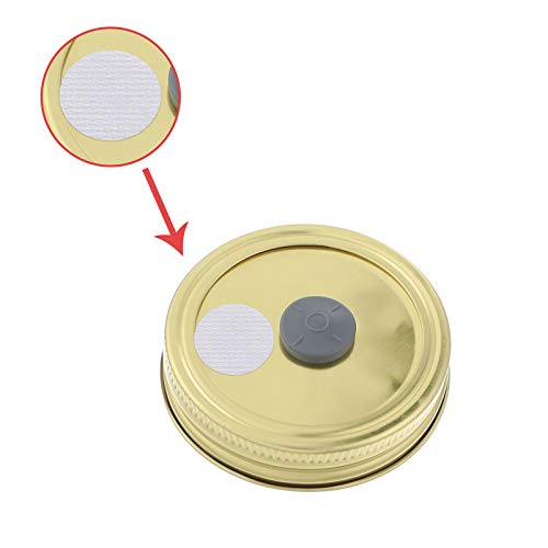 Image of Zonon 256 Pieces Synthetic Filter Paper Stickers 20 mm 0.3 mm Synthetic Filter Disc Tape Mushroom Applied Under Mason Jar for Mushroom Cultivation