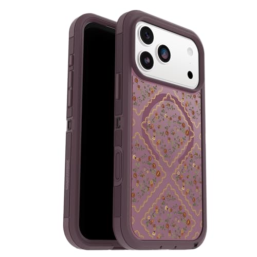 Image of OtterBox iPhone 17 Pro Max Defender Series Pro XT Clear Case - Dusk Reverie - Purple - Tough, Rugged & Durable iPhone Case, Snaps on MagSafe