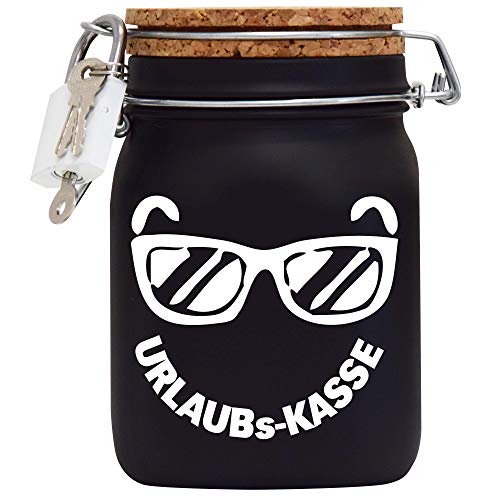 Spardose Urlaubskasse Geld Geschenk Idee Schwarz L Cover