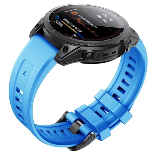 Bracelet 22mm pour Fenix 7 et 6 en silicone souple Quickfit