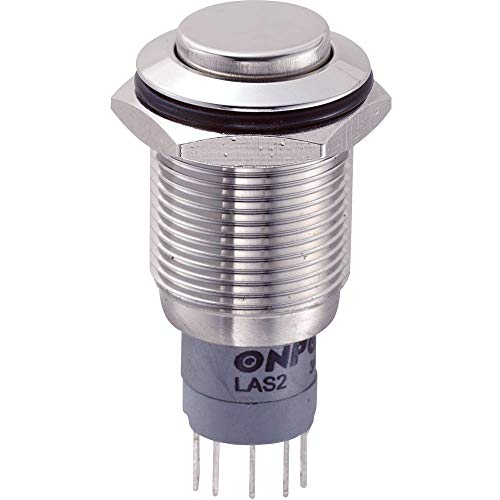 TRU COMPONENTS 701968 LAS2GQH-11Z/S/P Vandalismusgeschützter Druckschalter 250 V/AC 3 A 1 x Ein/Ein rastend 1 St.
