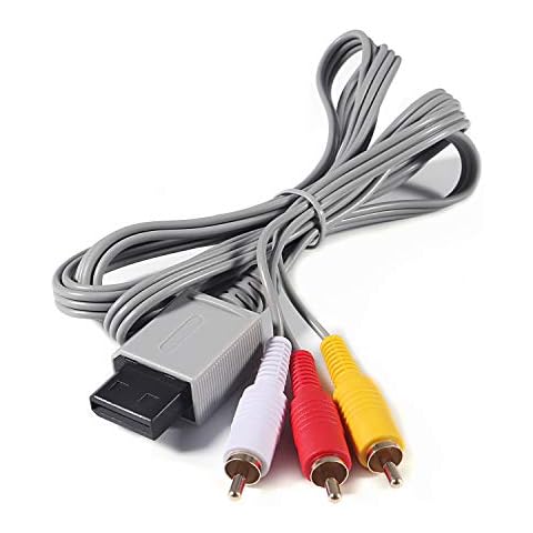Aokin AV Cable for Wii Wii U, Audio Video AV Cable Cord for Nintendo Wii and Wii U, 1.8M/6FT, Compatible for Television Cover