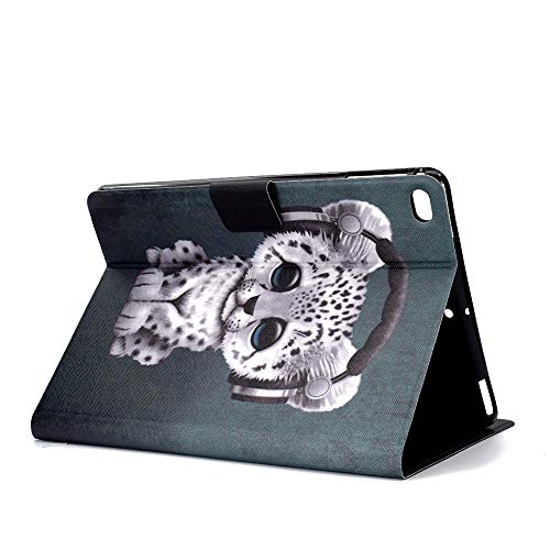 Cute Leopard Ipad 9.7 Inch 2018 2017 Case/Ipad Air Case/Ipad Air 2 Case Pu Leather Folio Smart Cover With Auto Sleep Wake Stand Wallet Case For Apple Ipad 6Th/5Th Gen,Ipad Air 1 2 (Green White) #TOP3