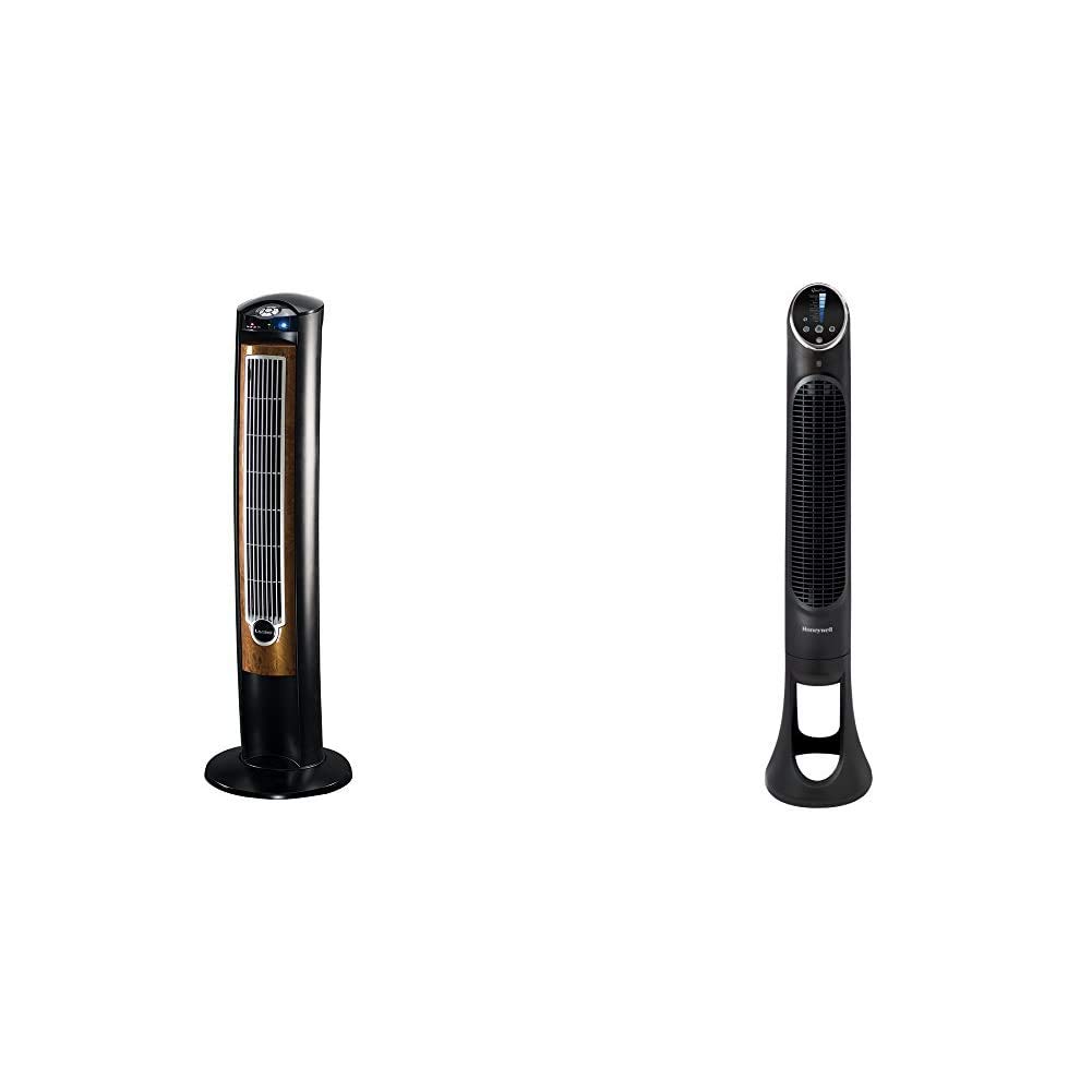 Buy Lasko Products Portable Electric 42 Oscillating Tower Fan with Fresh  Air Ionizer, Timer and Remote Control for Indoor, Blackwood T42950 u0026  Honeywell QuietSet Whole Room Tower Fan-Black, HYF290B Online at  desertcartSINGAPORE