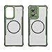 for Motorola Edge 2024 Case: with Magnetic Car Mount and Wireless Charging Capability for Moto Edge 5G 2024,Green