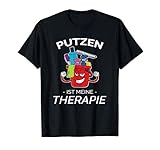 Lustiges Putzfrau Putzmann Reinigungskraft Design T-Shirt