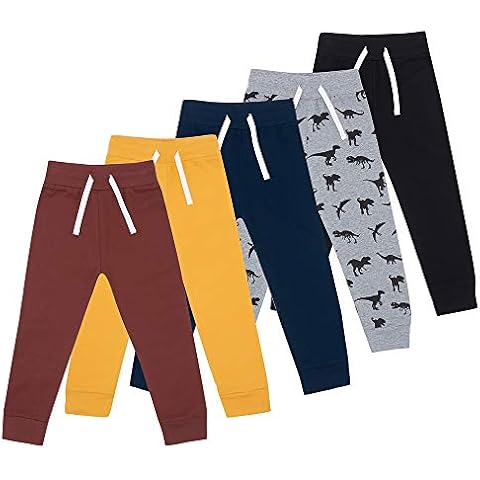 Baby Boy Toddler Casual Pull up Pants/Trousers / 100% Cotton Soft and Comfortable (5, 3-4 Years) Cover