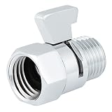 Carvedexquisitely Shower Head shutoff Valve,100% Solid Brass shutoff Valve for shower head,Water Flo