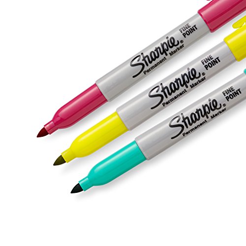 Image of Sharpie Color Burst Permanent Markers, Fine Point, Assorted, 3-Pack (1948379)