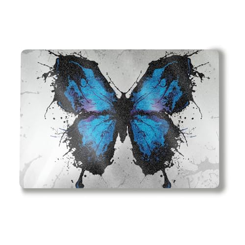 Image of Glossy Glitter Laptop Skin Compatible with Alienware M18 R2 (2024) - Butterfly Splash - Premium 3M Vinyl Protective Wrap Decal Cover - Easy to Apply | Crafted in The USA by MightySkins