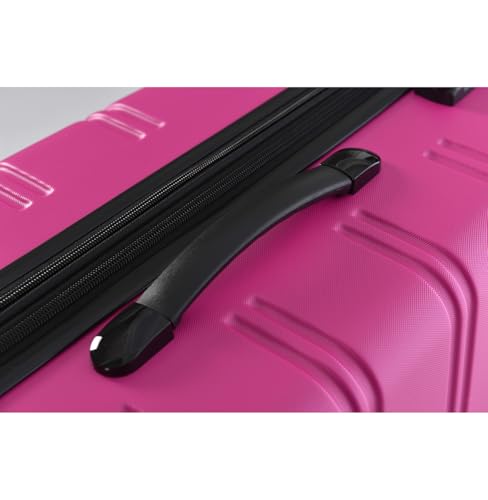 Hardshell Luggage Sets 2Pcs + Bag Spinner Suitcase with TSA Lock Lightweight,20" + 28",Pink + ABS4