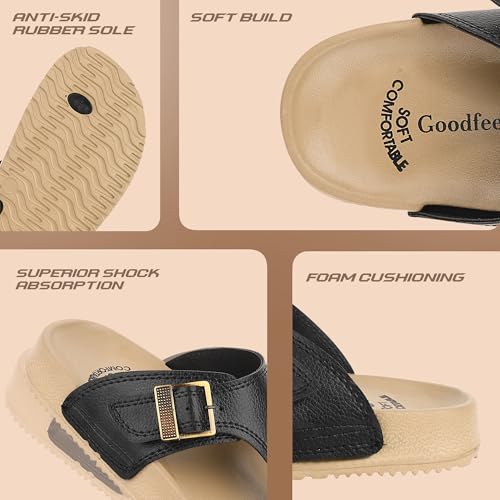Image of Men's Slippers | Stylish & Comfortable Flip-Flop Slippers for Men | EVA Sole Material | Slip Resistant | Durable & Lightweight Men Chappal for Daily Use (GF-Eva-112)