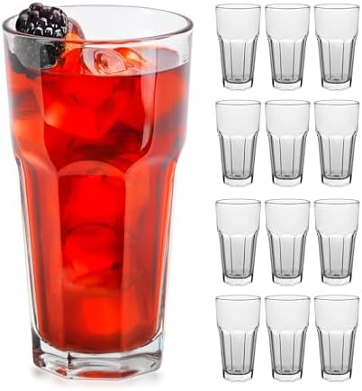 Libbey Gibraltar DuraTuff Drinking Glass Drinking Cup Set, Iconic...