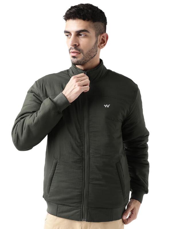 Men Nylon Quilted Jacket-image-37