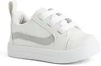 Tênis sapatinho de Bebê e kids | Branco e cinza Casual Batizado e solado antiderrapante Unissex