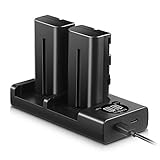 ENEGON Sony NP-F550/NP-F570互換バッテリー（2個）2900mAh+USB充電器 対応NP-F530/ NP-F550 /NP-F570/ NP-F330/ CCD-RV100/ RV200/ TR1 /TR940 /TR917 /CN-160 /CN-216 /CN-304 /YN 300 /V607u /V617u