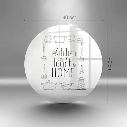 Planche à découper multifonctionnelle résistante cuisson 40cm Wallfluent avec phrase gravée - 7