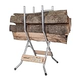 wolfcraft Soporte para cortar leña con motosierras SB 60 I 5119000 I El soporte móvil y compacto para cortar leña con motosierras