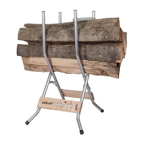 wolfcraft 5119000 - Chevalet de Tronçonnage de Bûches SB 60 - Charge Max 100kg