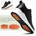 Imagen de GURGER Zapatillas de Cuña para Mujer Bambas Cuña Zapatos Deportivas Ligeras y Transpirable Wedge Plataforma Sneakers Negro 39