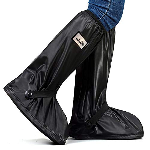 Überschuh, Regenüberschuhe, Regenüberschuhe Wasserdicht Überschuhe rutschfeste Schuhüberzieher mit Reflektoren Perfekt für Outdoor,Camping Radfahren Bergsteigen auch bei Regen, Schnee oder Staub Cover