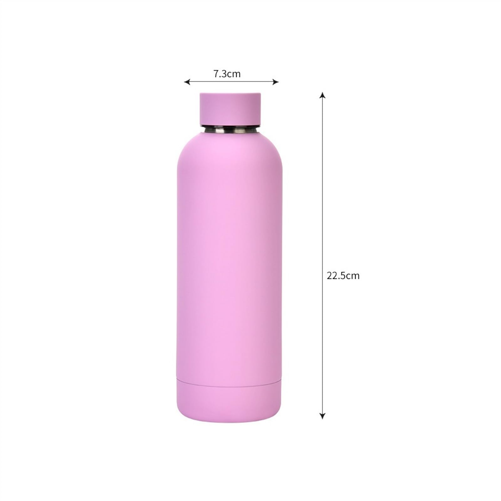GRFIT Kaffeebecher Exquisite Vakuum-Edelstahl-tragbare Flasche, Outdoor-Sport-Wasserflasche, Tasse, Trinkflasche, Reisebecher Kaffeetasse (Color : Pink)
