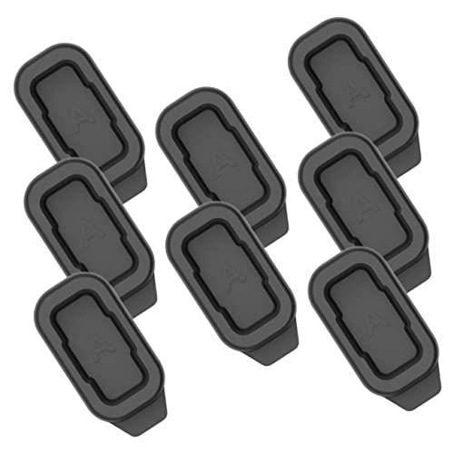 MOLUCKFU 8 Uds Tapón Antipolvo para Reloj Cargador De Reloj Inteligente Tapones Antipolvo De 2 Pines Cargadores De Reloj Cargadores Magnéticos Polvo para Reloj Enchufe De Reloj