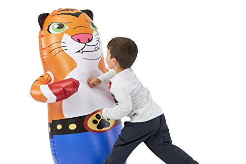 Taylor Toy Inflatable Punching Bag for Kids - Free-Standing Bounce Back Punching Bag - Bop Bag (Tiger)
