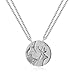 JIAQINGRNM Collares Hombres y Mujeres Simples Europeos y Americanos, Collar Splicable de Acero de Titanio, Rompecabezas de Asta de Pareja Collares de la Amistad para Collar Pareja