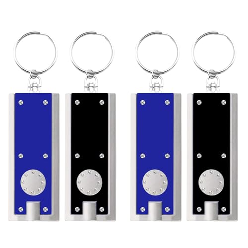 SOL 4pk Small Torch for Camping | Mini Torches Battery Powered | Small LED Torch Keyring Torch for Camping Torch | Mini Torch Small Torches LED Super Bright Flashlight Torches for Kids Torch Sticker
