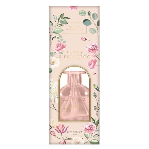 Brooklyn Fragrance Co. Arches - Long Lasting Scented Aroma Diffuser – Peony and Prosecco Floral Air Freshener for Home- Fragrance Diffuser for a Large Room - 100ML