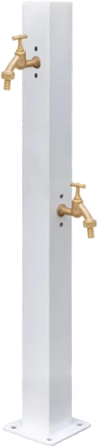 Outdoor Water Column Garden Water Tap, Antifreeze Water Feature Fountain Water Dispenser Hydrant with Double Faucet for Patio/Backyard(Large)