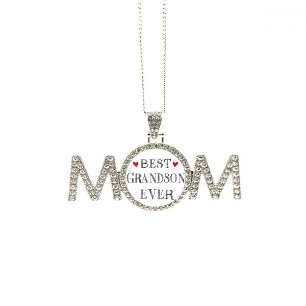 Collier Best Grandson Ever idée cadeau de fête des mères pour maman - 4
