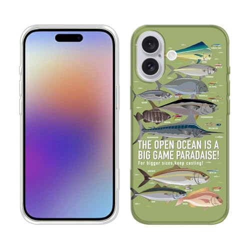 AnglersLife Galaxy S26+ SC-52G �Ƃ̌݊������� TPU�P�[�X �X�}�z�J�o�[ �M�����N�V�[ �P�[�X�̑�֕i �N���A ���� �y�� Galaxy�p TPU FISH MAN BIG GAME PARADAISE! �O���[��