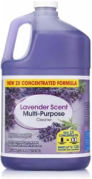 Multi Purpose Household Cleaner Liquid, Lavender Scent, Large 128 fl oz Bottle, All Surface Cleaning Solution for Kitchen, Floor, Bathroom, and General Use